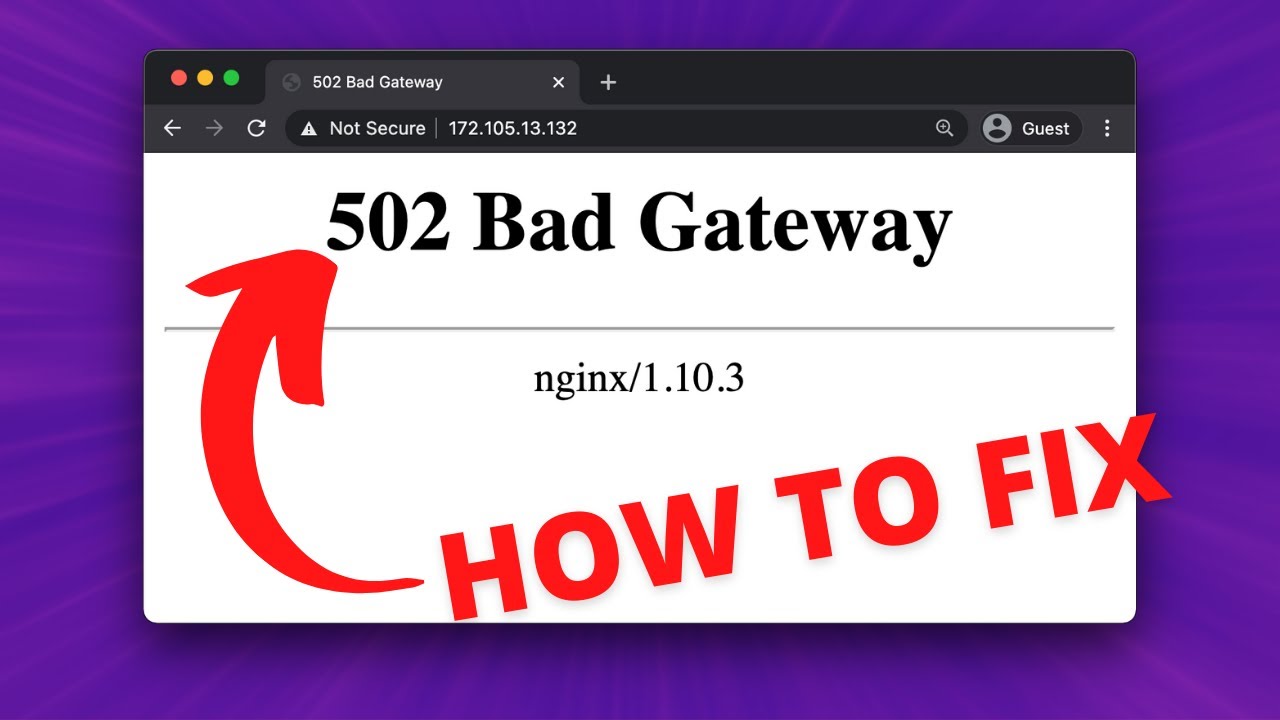 Error 502 Bad Gateway - Thumbnail